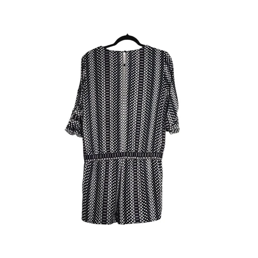 BCBGMaxazria Soren romper black, brown & grey